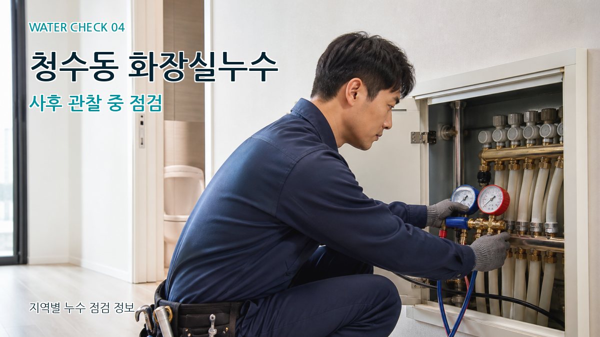 청수동 누수탐지 누수탐지 이미지
