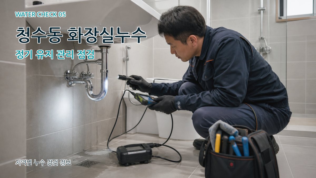 청수동 누수공사 누수탐지 이미지