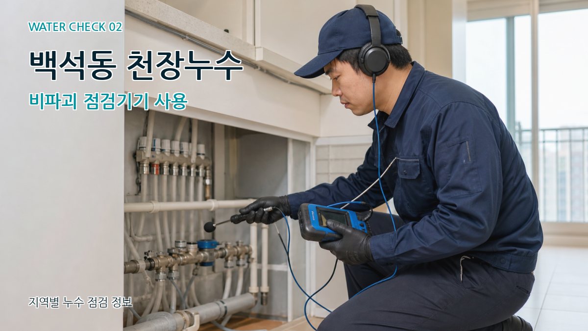백석동 화장실누수 누수탐지 이미지