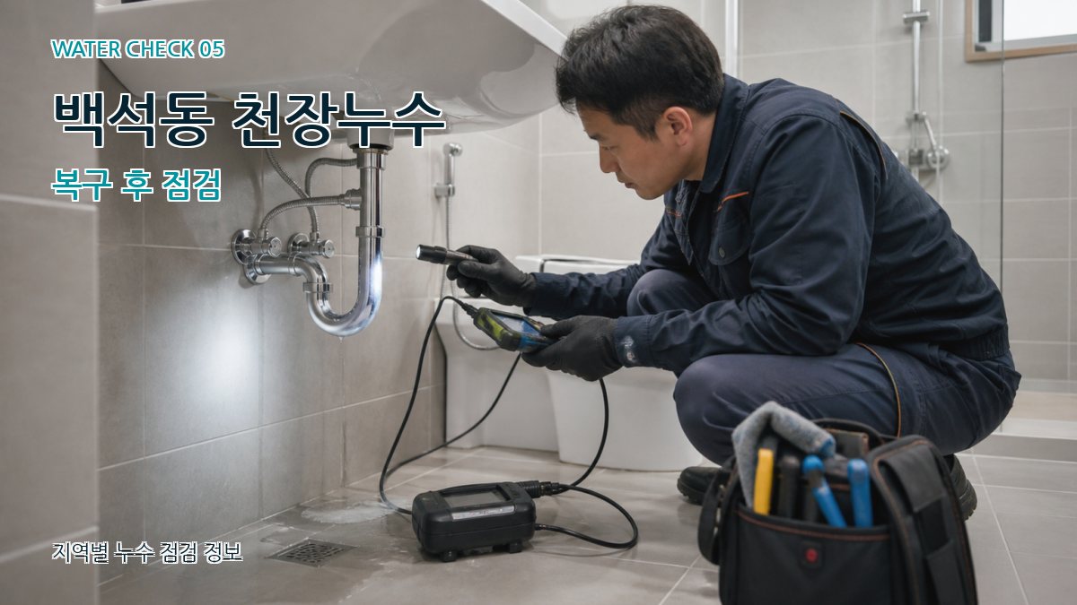 백석동 누수공사 누수탐지 이미지