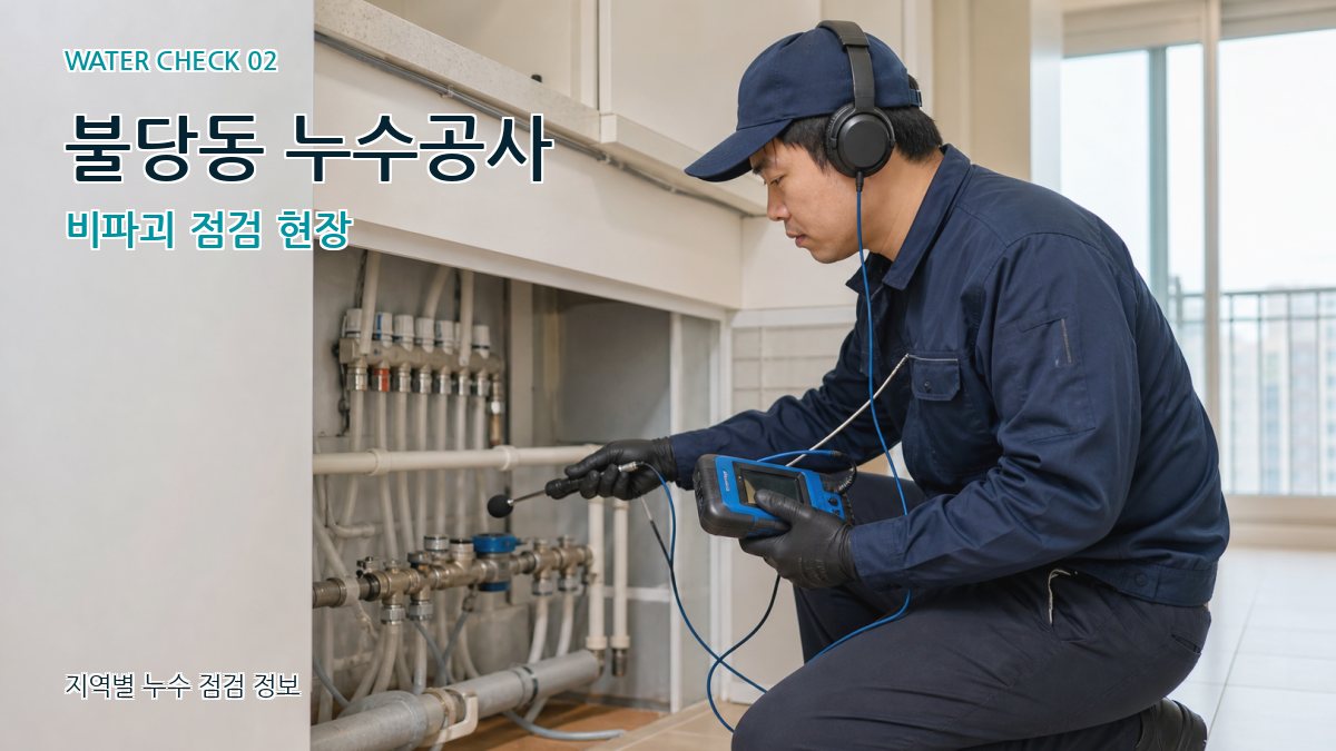 불당동 화장실누수 누수탐지 이미지