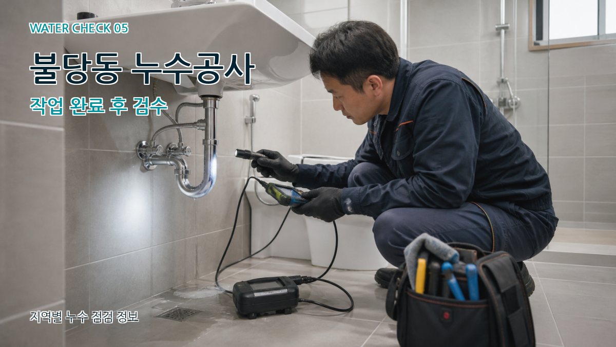 불당동 누수공사 누수탐지 이미지