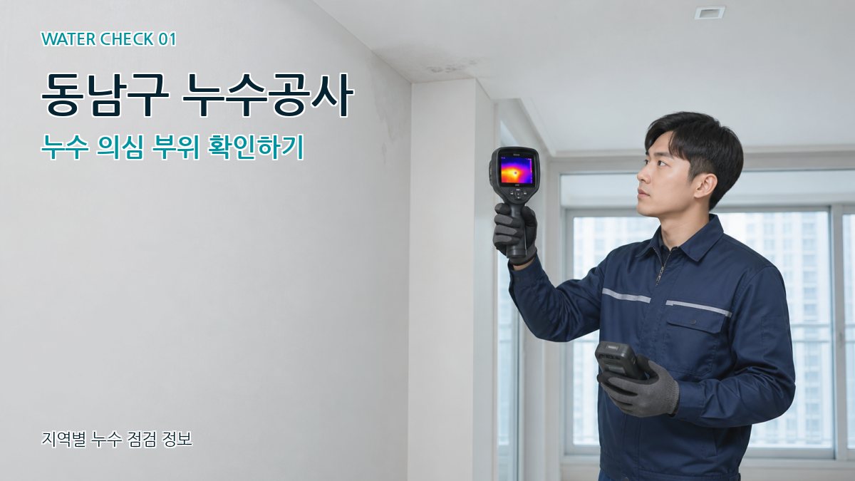 동남구 아파트누수 누수탐지 이미지