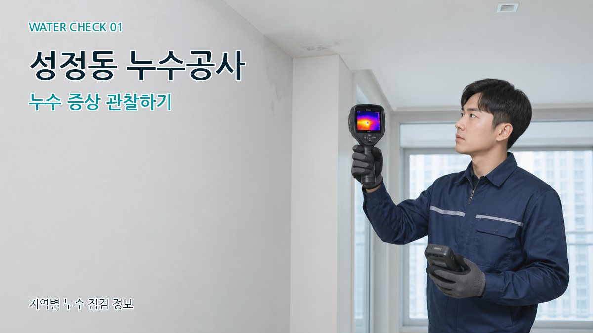 성정동 아파트누수 누수탐지 이미지