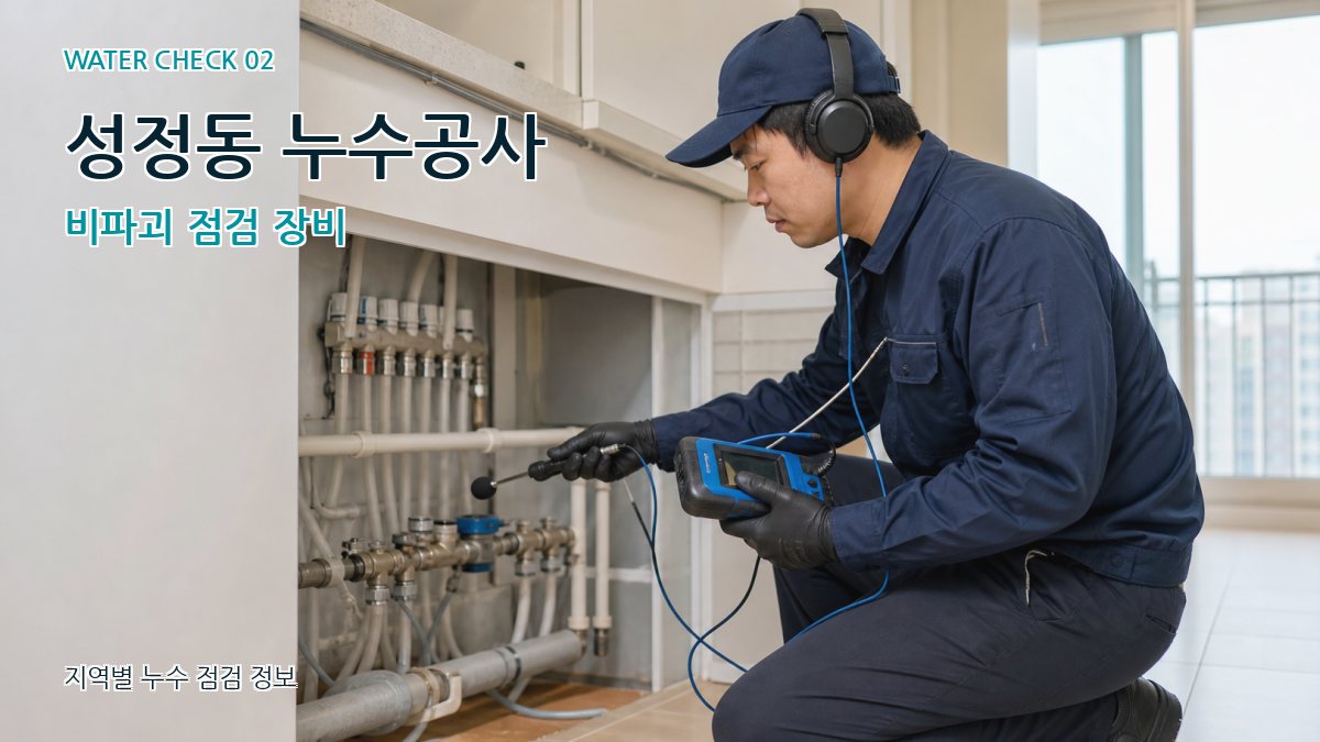 성정동 화장실누수 누수탐지 이미지