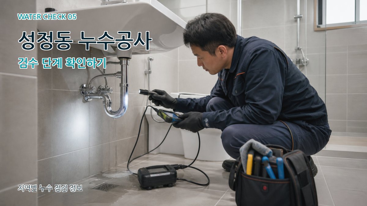 성정동 누수공사 누수탐지 이미지