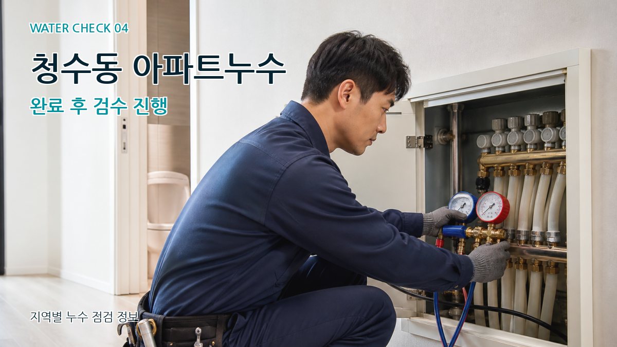 청수동 누수탐지 누수탐지 이미지