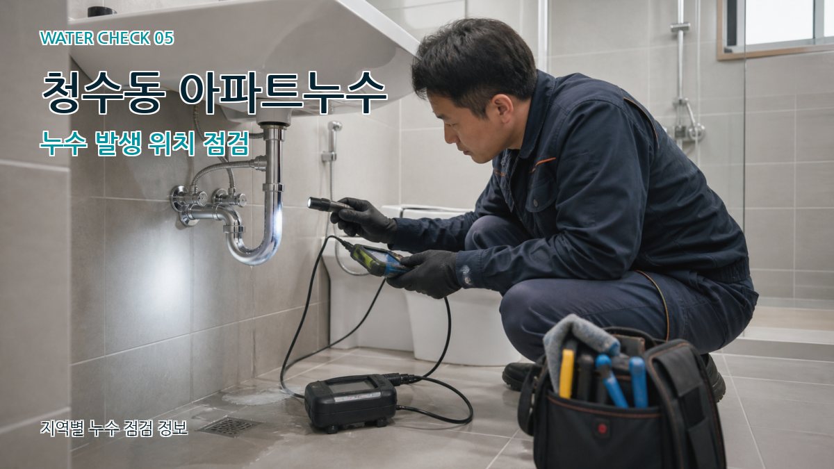 청수동 누수공사 누수탐지 이미지