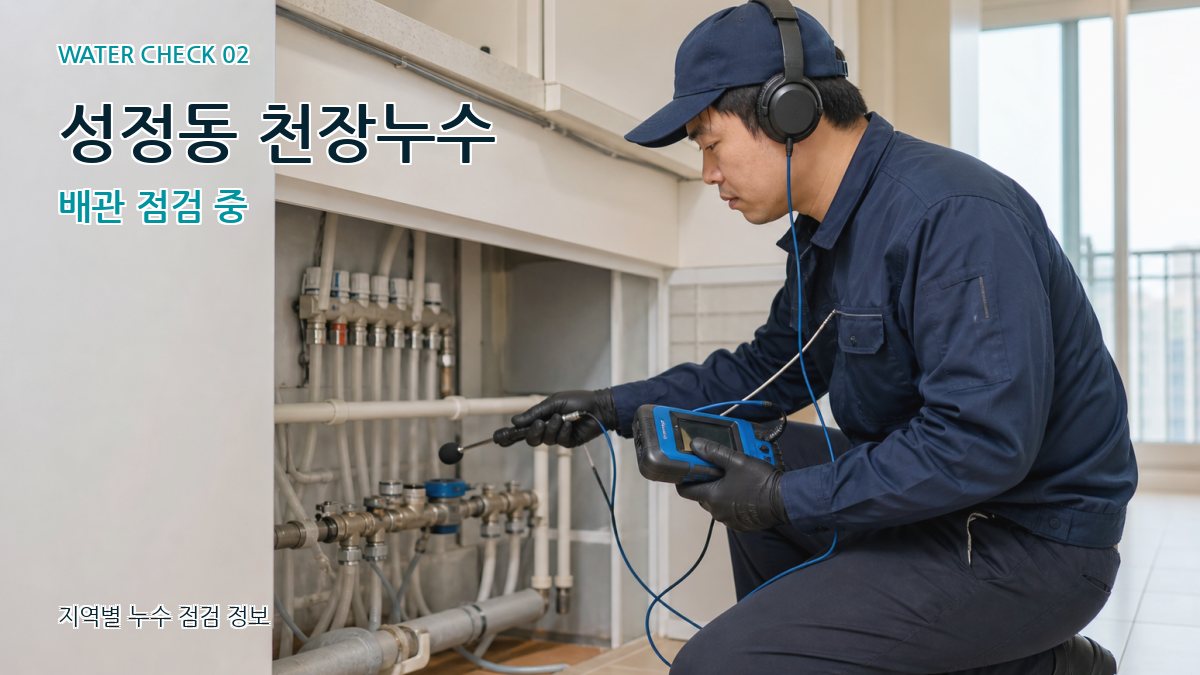 성정동 화장실누수 누수탐지 이미지