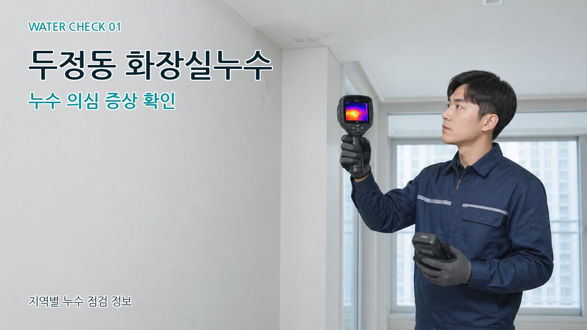 두정동 아파트누수 누수탐지 이미지