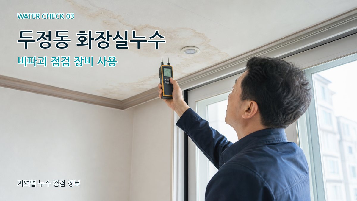 두정동 천장누수 누수탐지 이미지