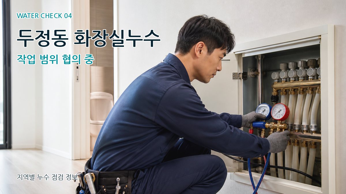 두정동 누수탐지 누수탐지 이미지