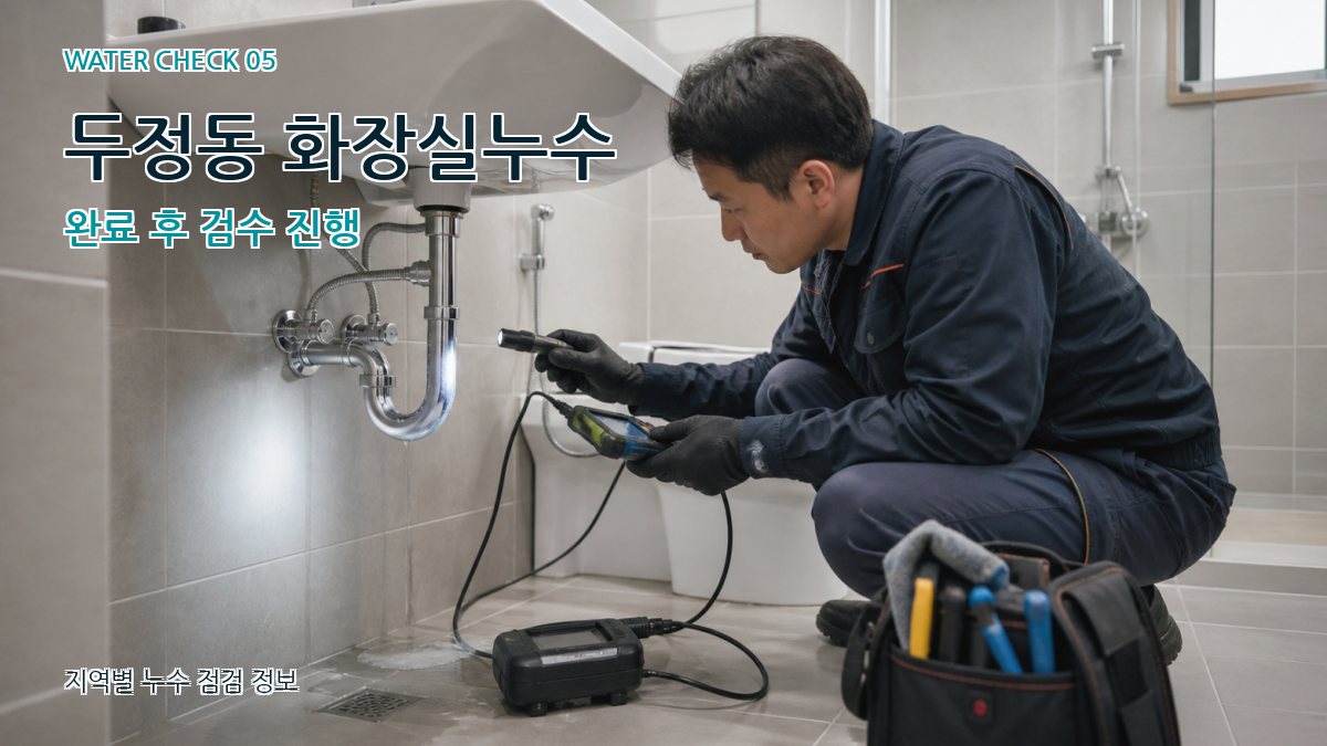 두정동 누수공사 누수탐지 이미지